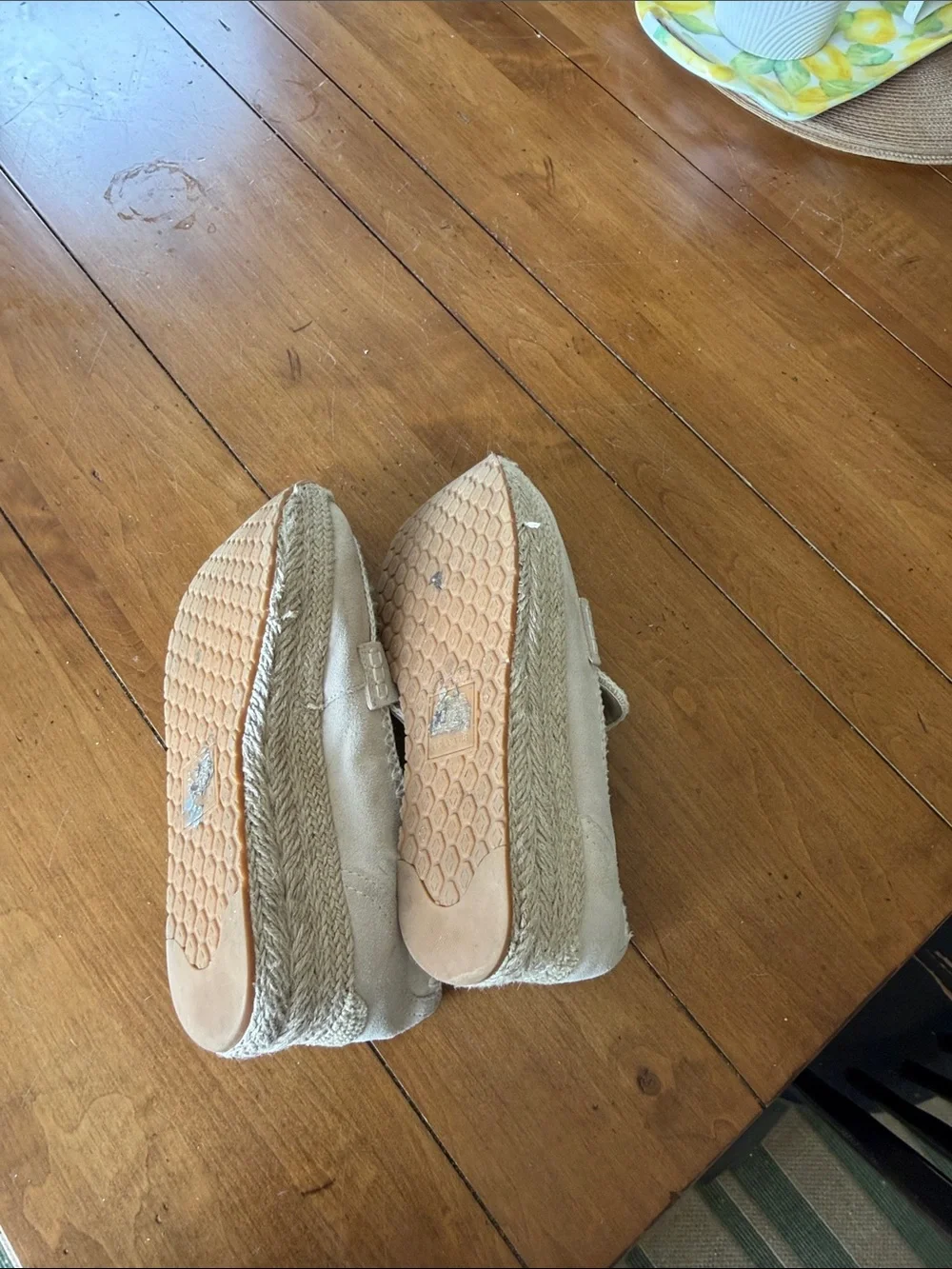 Dolce Vita Light Beige Suede Espadrille Loafers